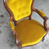 Two "victorien" style chairs