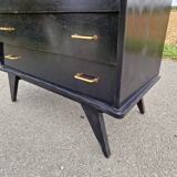 Old chest of drawers with compass feet