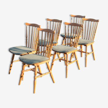 6 baumann chairs in corduroy