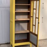 Glass-glazed Parisian wardrobe 1950