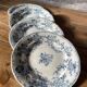 Lot de 4 assiettes plates Bertha Sarreguemines
