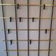 Wall mounted brass and metal coat and hat rack, 1960s