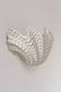 XL vintage shell wall light in plaster, France 1960