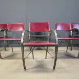 Vintage dining chairs by Segis Italy, 1980s