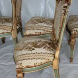 Set of 4 Napoleon III chairs, second half of the 19th century, France