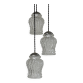 ANTIQUE CASCADE 3-BULB VINTAGE CHANDELIER