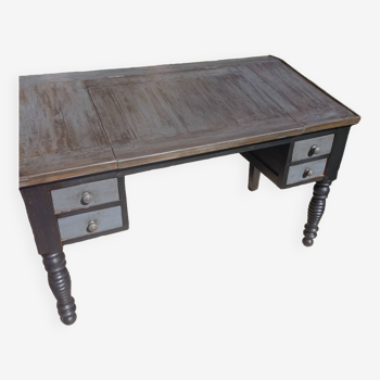 Desk with aged patina slope
