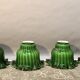 Set of 4 Large Tulips in Opal Glass, Height 32 cm