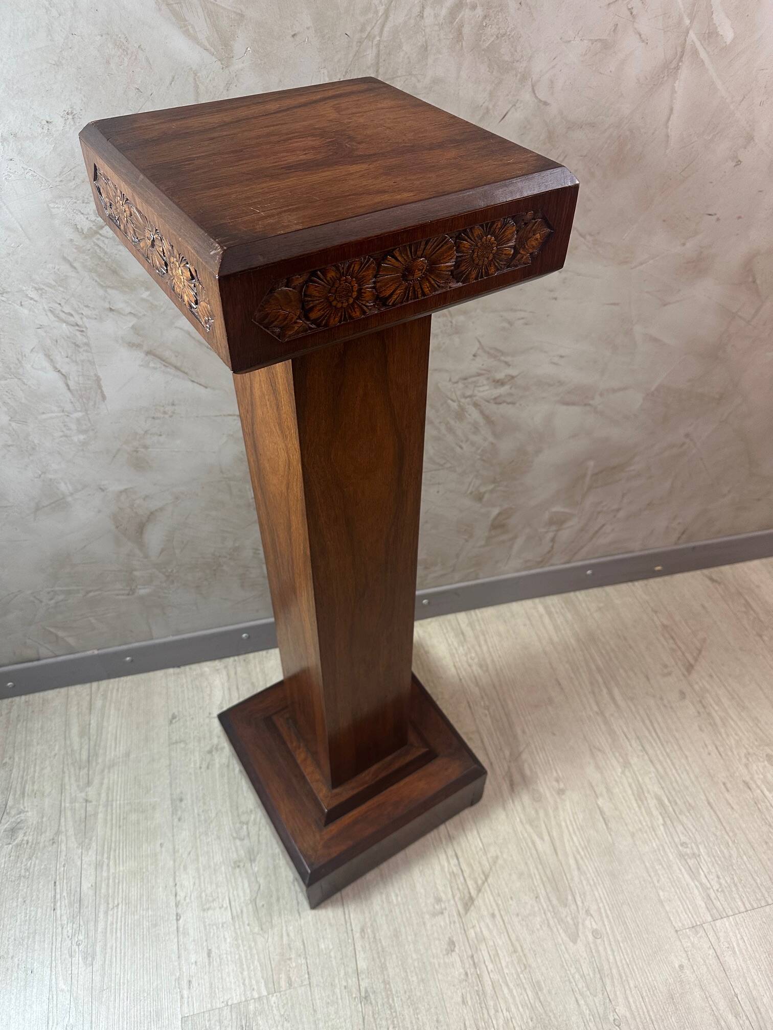 Art Deco Walnut Bench