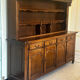 Rustic two-body oak sideboard from the 1960s.