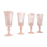 Lot of 6 Champagne flutes ROSALINE Arcoroc LUMINARC