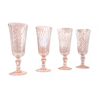 Lot of 6 Champagne flutes ROSALINE Arcoroc LUMINARC