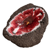 Ashtray and pocket tray in enamelled lava stone