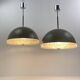 Suspension Space Age 1970, marron et chrome