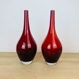 2 Scandinavian vases blown glass model Salong by Johanna Jelinek for Ikea