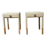 Pair of Celadon bedside tables