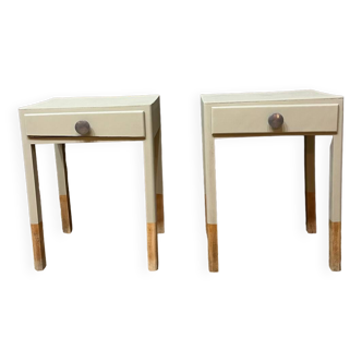 Pair of Celadon bedside tables