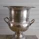 Medicis style champagne bucket in silver metal