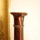 Pair of antique copper candlesticks