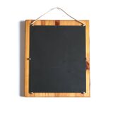 Rectangular apple mirror in pine wood and rope