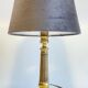 Candlestick lamp solid brass and velvet