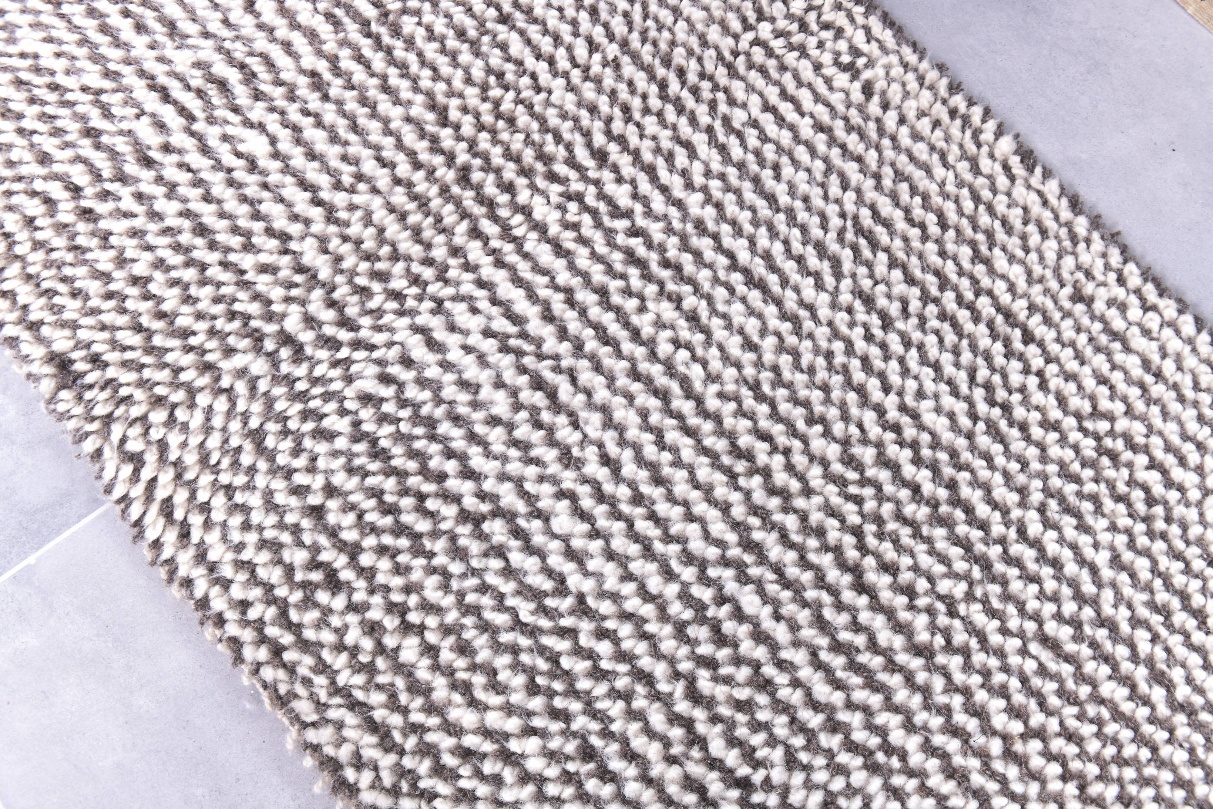 2x8 Pinstriped Handmade Wool Turkish Runner Rug, 67x250Cm