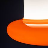 Vintage Czechoslovak Hanging Glass Lamp By Osvětlovací Sklo, 1970s