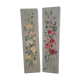 2 peintures à huile bouquets de fleurs