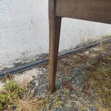 Table de ferme en chêne massif merisier