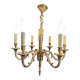 Louis XIV chandelier in gilded bronze – 6 light arms