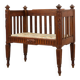 Large Arts & Crafts oak side chair, Belgium ca. 1915