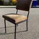 Vintage metal and velvet chair 1950