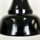 Industrial Black Enamel Bauhaus Pendant Lamp, 1930s