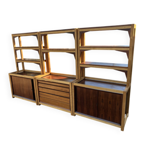 Bibliothèque meuble télé et vitrine