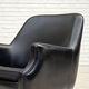 1970s, Danish armchair, artificial leather, teak wood legs.