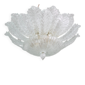 Taormina, Grand Lustre en Verre Transparent Murano Vintage, 1