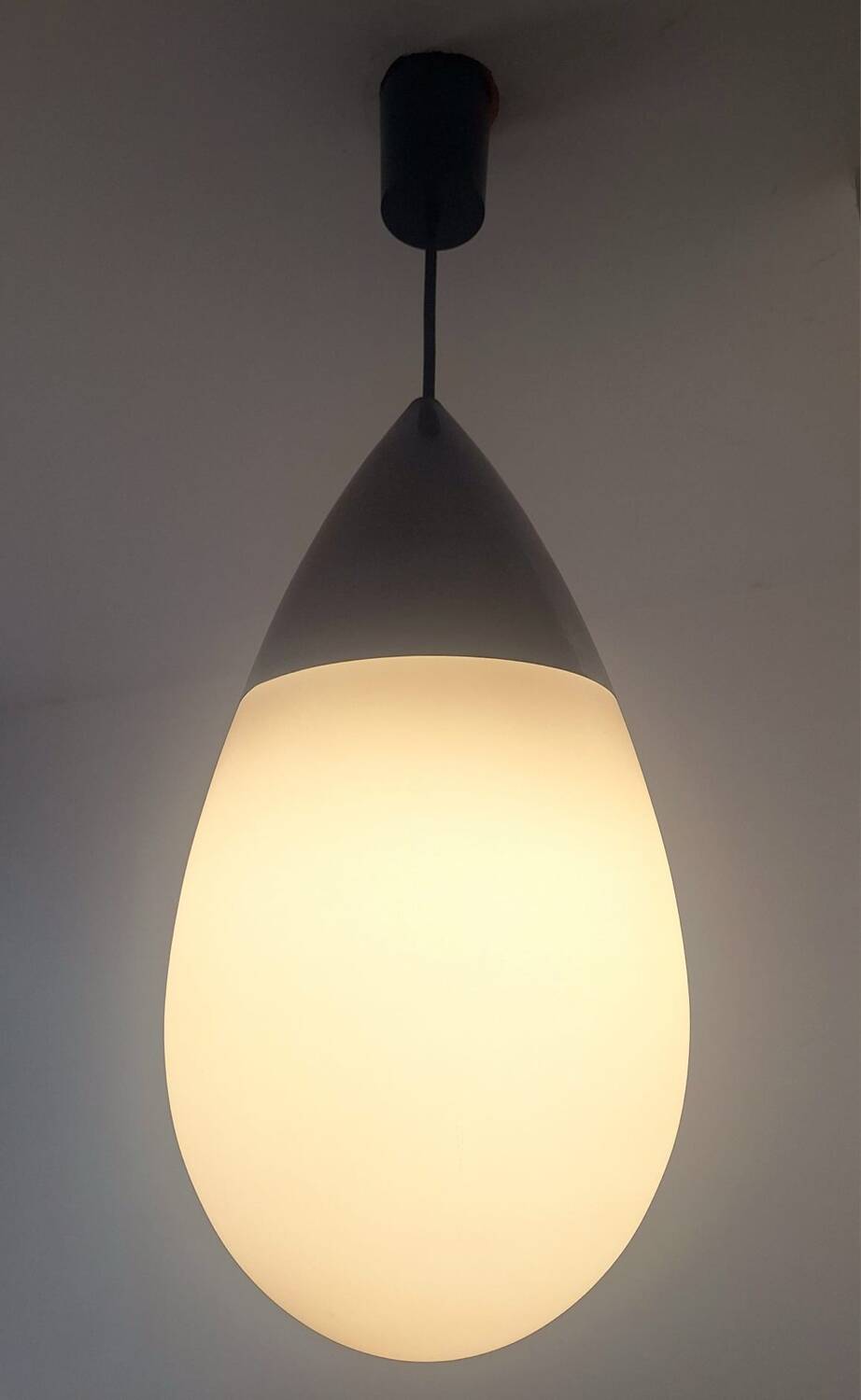 Glashutte Limburg model drop vintage light fixture, designer chandelier, pendant