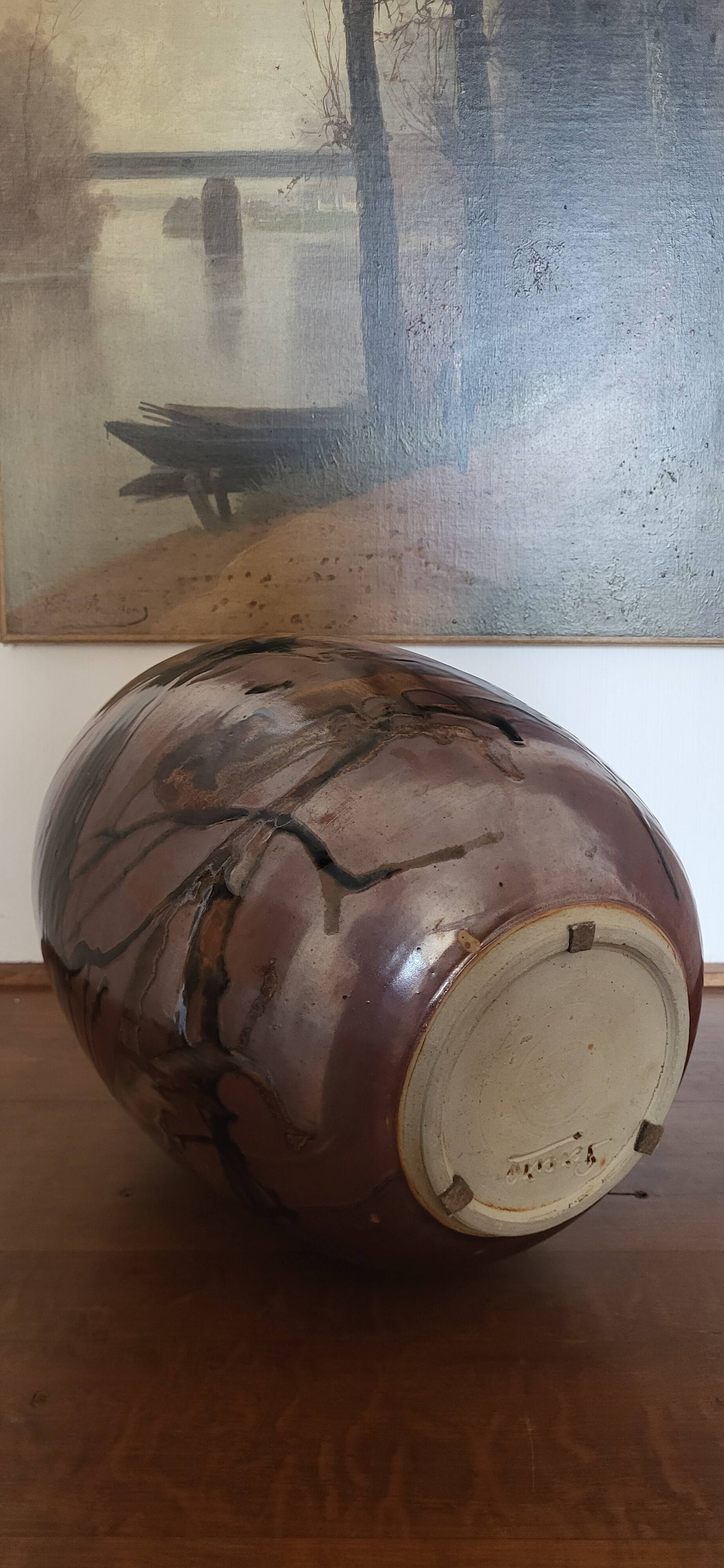 Francisco Pereira stoneware vase (1948-2023) / Puisaye