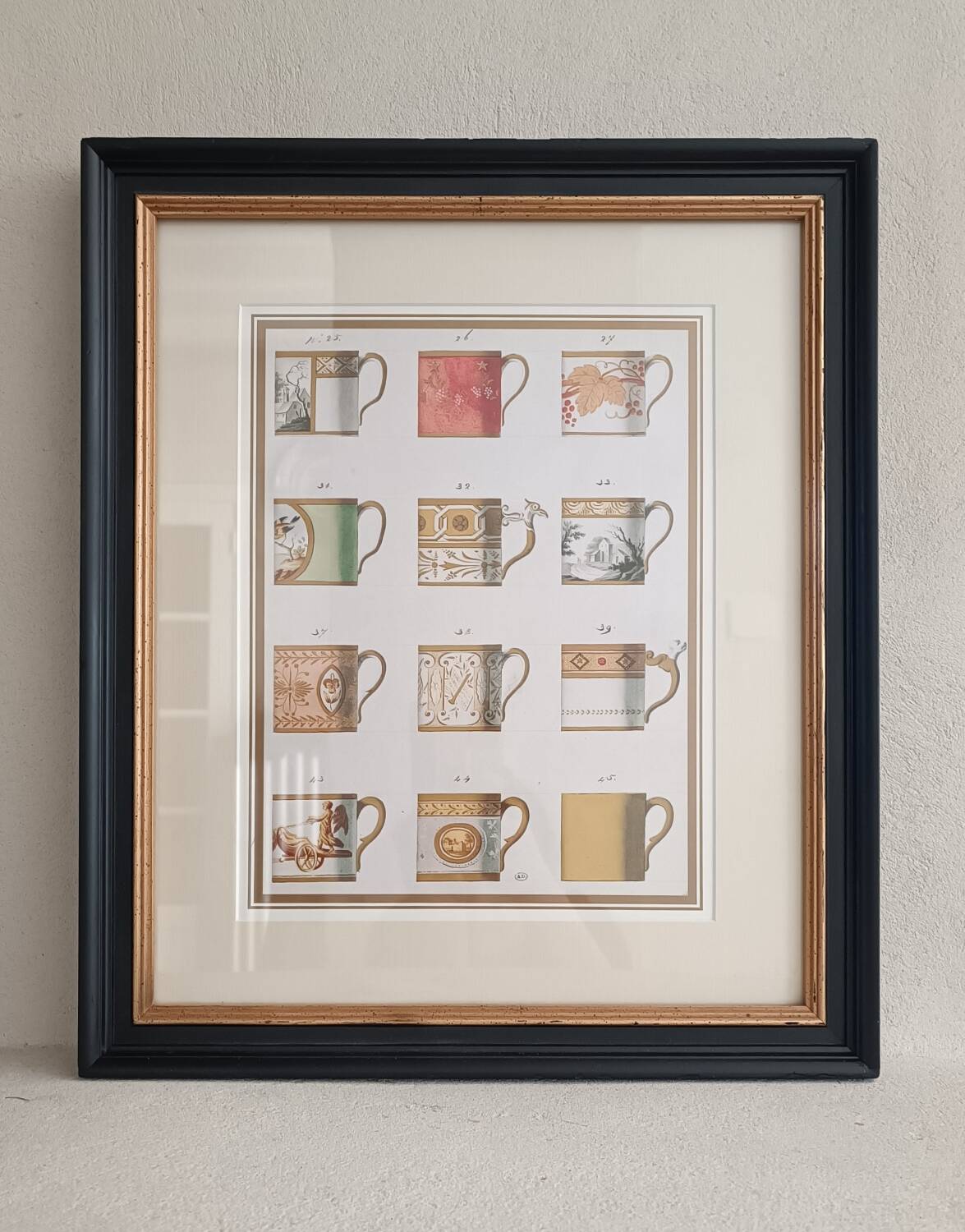 Framed poster Porcelain cups
