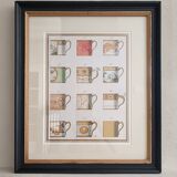 Framed poster Porcelain cups