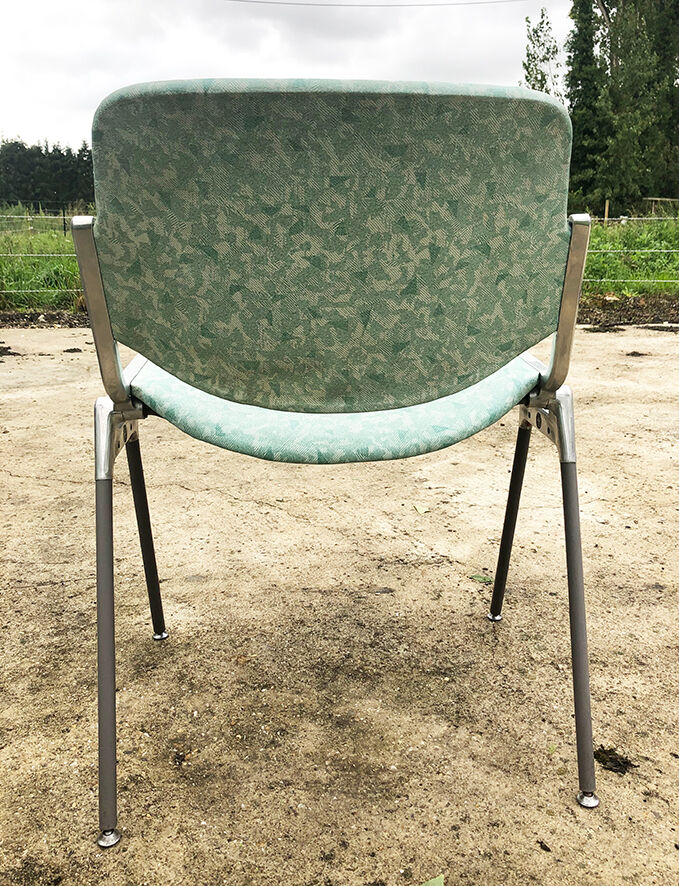 8 old office chairs Castelli - model DSC106 by Giancarlo Piretti