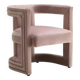 Fauteuil rose poudré