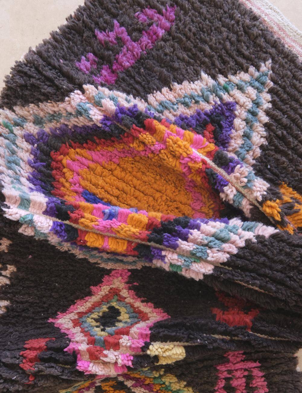 Colorful Berber Rug - 219 x 88 cm