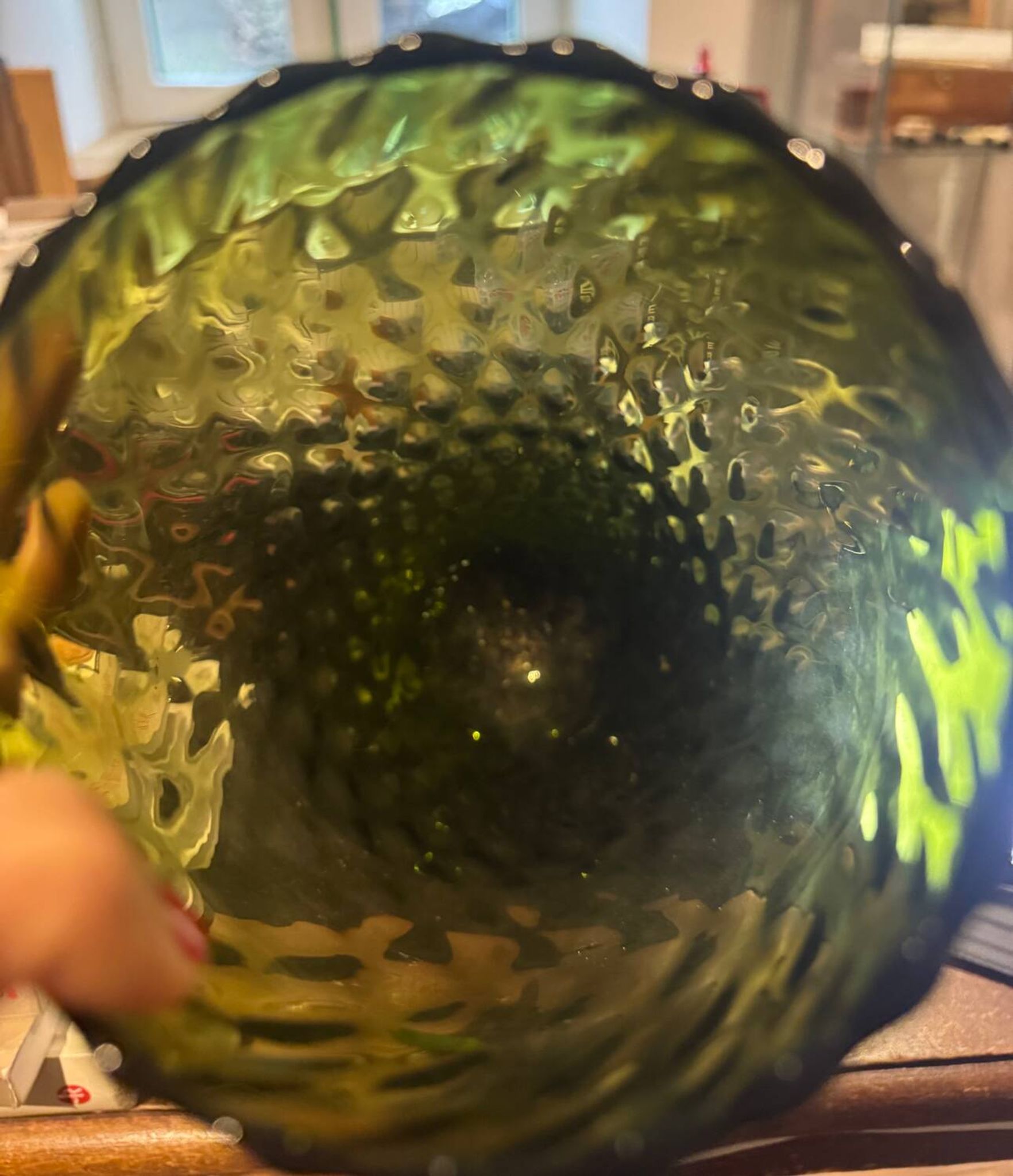 Vase en verre soufflé, Italie années 70/80