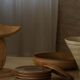 Tue Poulsen, Set of 6 ceramic plates in earthy colours, modern Danish design, 1960s