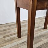 Table basse en noyer massif avec tiroir du début du 20ème siècle