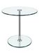 1970s 1980s Coffee Table Side Table in Chrome and Glass Space Age Design
