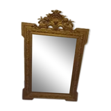 Miroir en bois sculpté fin XIXe