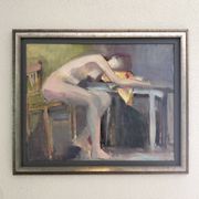 Tableau figuratif signé Marais, France années 70