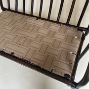 Two-seater rattan bench